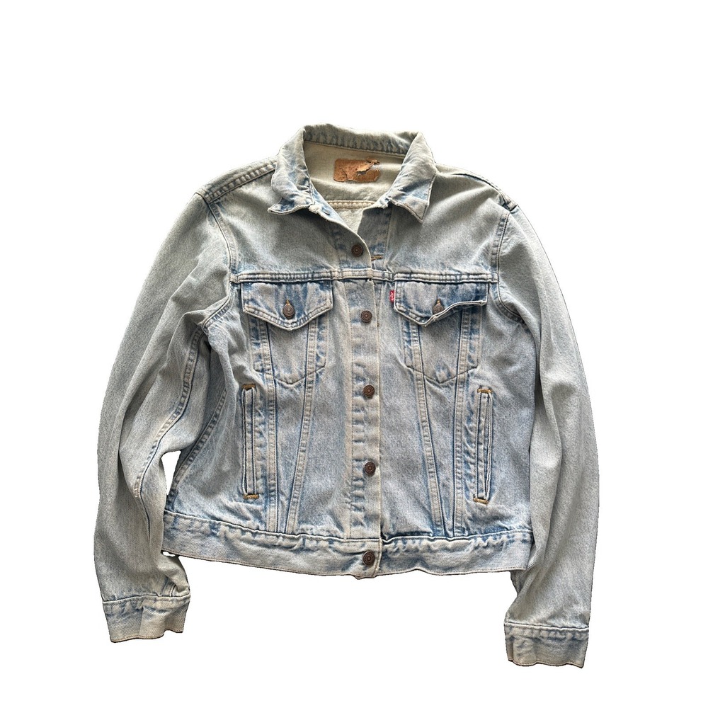80s Levi's Vintage Trucker Jacket Button Men's Size S/M 70506 Made in USA